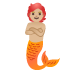 🧜🏼 merperson: medium-light skin tone display on Google